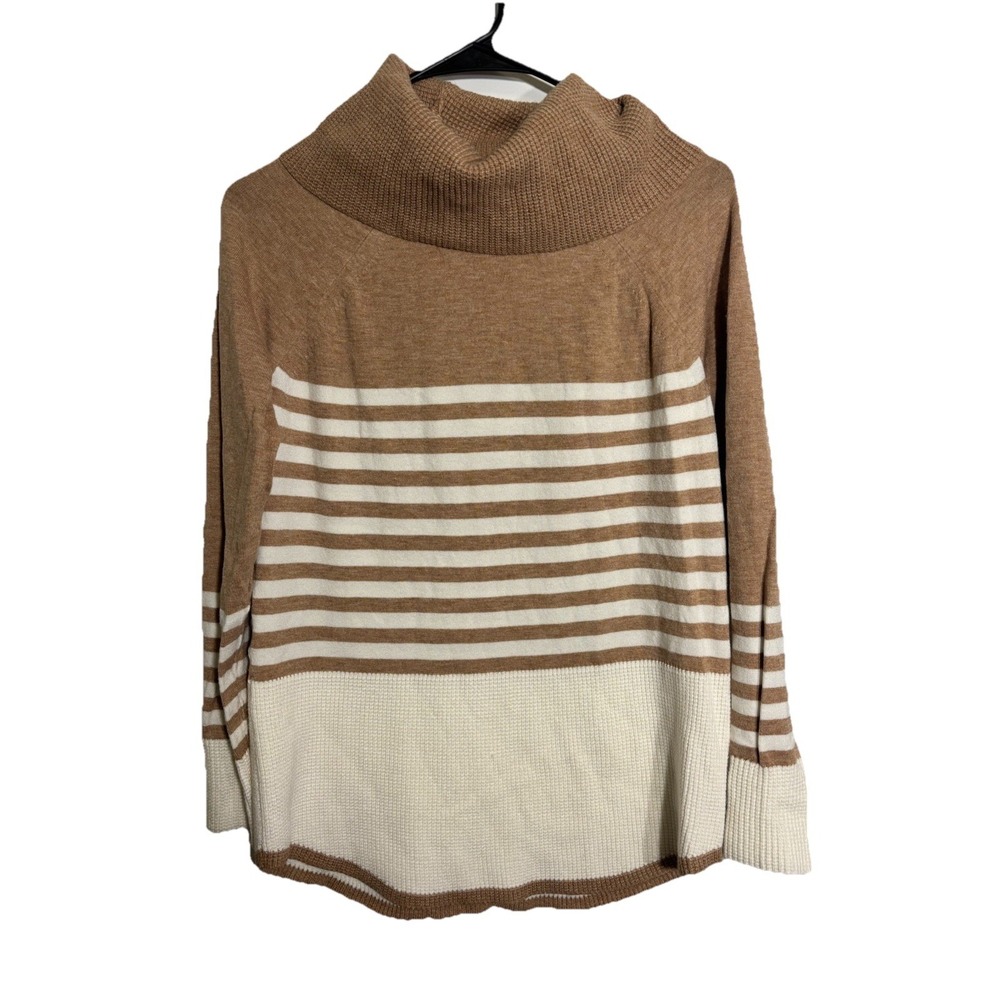 Cyrus Women's Stripped Pullover Sweater Size Small Long Sleeve Cowl Neck